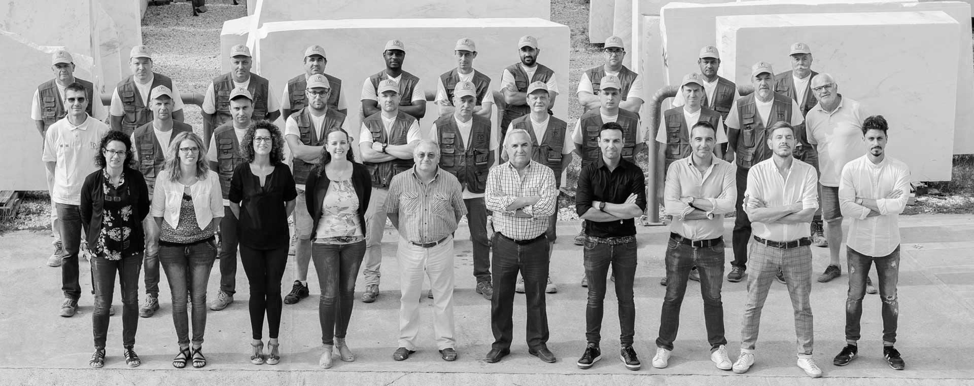 Lo staff di Industria Marmi Ferrari
