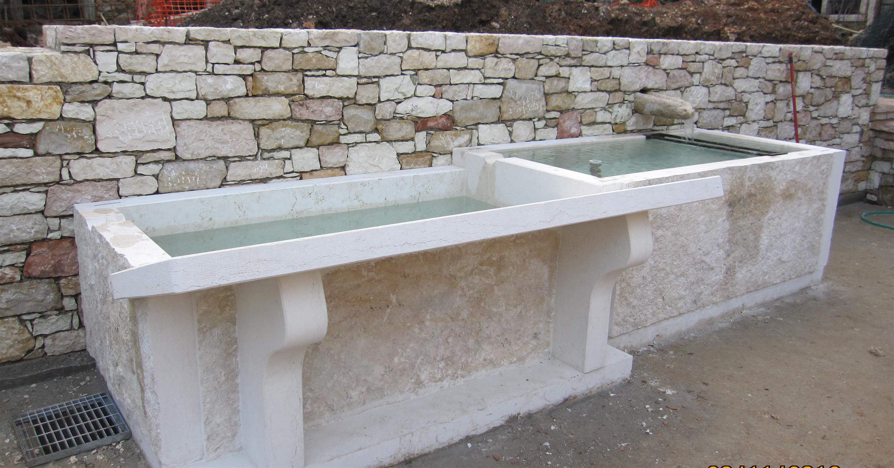 Exterior cladding in marble, granite and natural stone