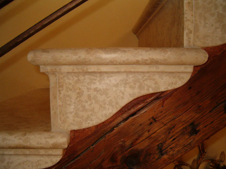 Staircases in marble granite and natural stone