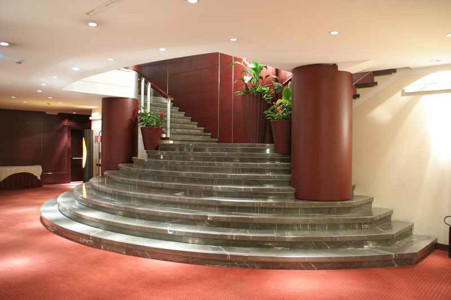 Staircases in marble granite and natural stone