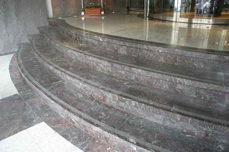 Staircases in marble granite and natural stone