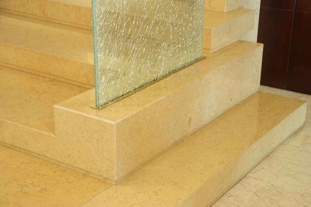 Staircases in marble granite and natural stone