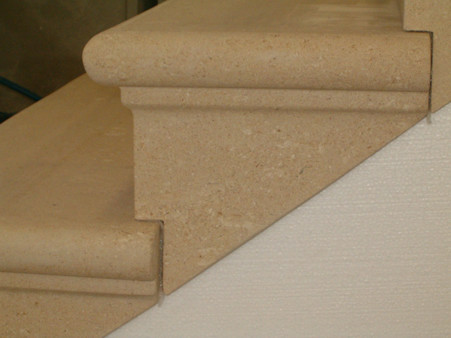 Staircases in marble granite and natural stone