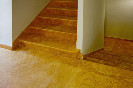 Staircases in marble granite and natural stone