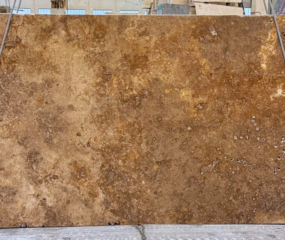 LASTRE IN TRAVERTINO NOCE